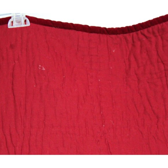 Colorblock Red Tones Velvet Throw Blanket Soft Comfy Winter Snuggle Velour Warm - Picture 7 of 8